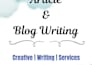write blogs and articles